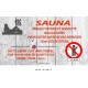 PANNEAU SAUNA 2L - 450 X 250 X 10 AVEC MODIFICATION