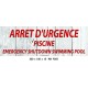 PANNEAU ARRÊT D'URGENCE 2L - 300X 100 X 10