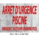 PANNEAU ARRÊT D'URGENCE PISCINE 2L - 200 X 150 X 10