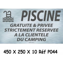 PANNEAU PISCINE GRATUITE - 450 X 250 X 10