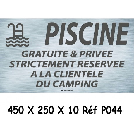 PANNEAU PISCINE GRATUITE - 450 X 250 X 10