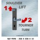 PANNEAU SOULEVER TOURNER 2L - 200 X 200 X 10