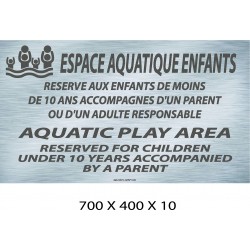 PANNEAU ESPACE AQUATIQUE ENFANTS 700 X 400 X 10