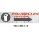 PANNEAU POUBELLE DIRECTION - 700 X 200 X 10