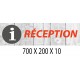 PANNEAU RÉCEPTION - 700 X 200 X 10