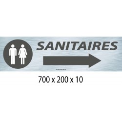 PANNEAU SANITAIRES DIRECTIONNEL - 700 X 200 X 10