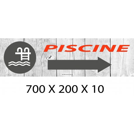 PANNEAU PISCINE DIRECTIONNEL - 700 X 200 X 10