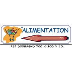 PANNEAU ALIMENTATION DIRECTIONNEL - 700 X 200 X 10