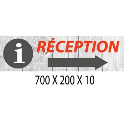 PANNEAU RÉCEPTION DIRECTIONNEL - 700 X 200 X 10