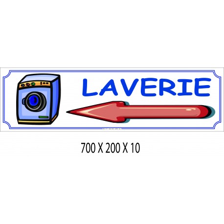 PANNEAU LAVERIE DIRECTIONNEL - 700 X 200 X 10