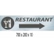 PANNEAU RESTAURANT DIRECTIONNEL - 700 X 200 X10