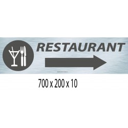 PANNEAU RESTAURANT DIRECTIONNEL - 700 X 200 X10