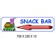 PANNEAU SNACK BAR DIRECTIONNEL - 700 X 200 X 10