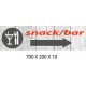 PANNEAU SNACK BAR DIRECTIONNEL - 700 X 200 X 10