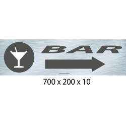 PANNEAU BAR DIRECTIONNEL - 700 X 200 X 10