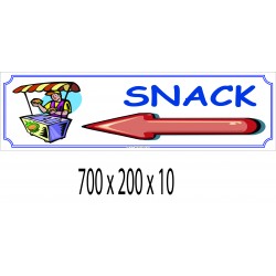 PANNEAU SNACK DIRECTIONNEL - 700 X 200 X 10