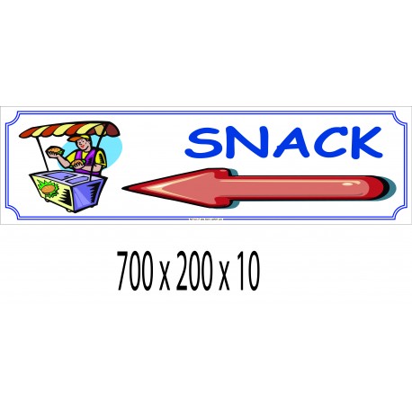 PANNEAU SNACK DIRECTIONNEL - 700 X 200 X 10