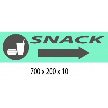 PANNEAU SNACK DIRECTIONNEL - 700 X 200 X 10