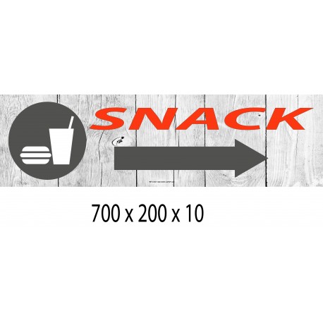 PANNEAU SNACK DIRECTIONNEL - 700 X 200 X 10