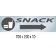 PANNEAU SNACK DIRECTIONNEL - 700 X 200 X 10