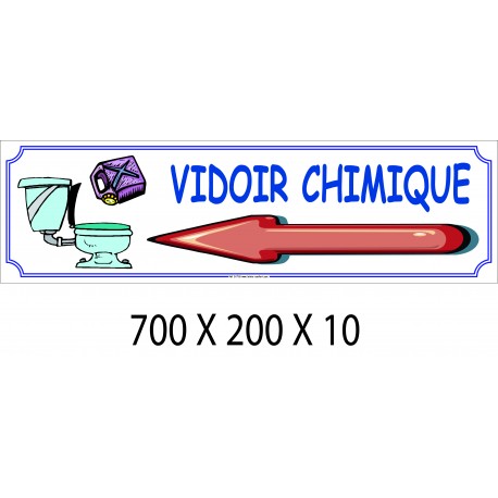 PANNEAU VIDOIR CHIMIQUE DIRECTIONNEL - 700 X 200 X 10