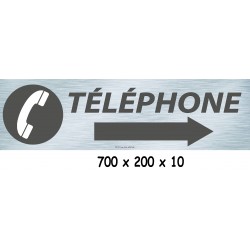 PANNEAU TÉLÉPHONE DIRECTIONNAL -  700 X 200 X 10