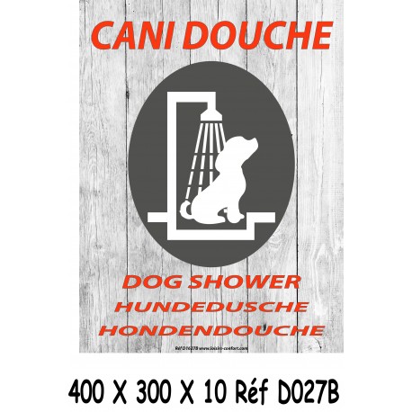 PANNEAU CANI DOUCHE  - 400 X 300 X 10