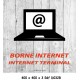 PANNEAU INTERNET ÉCRAN 2L - 400 X 400 X 3