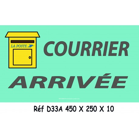 PANNEAU COURRIER ARRIVE - 450 X 250 X 10