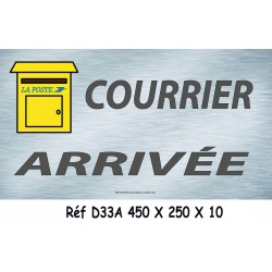 PANNEAU COURRIER ARRIVE - 450 X 250 X 10