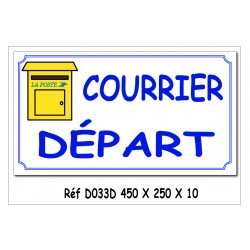PANNEAU COURRIER DEPART - 450 X 250 X 10