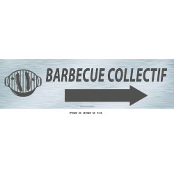 PANNEAU BARBECUE COLLECTIF DIRECTIONNEL - 700 X 200 X 10