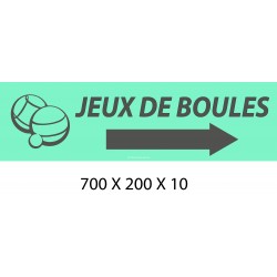 PANNEAU BOULES DIRECTIONNEL -  700 X 200 X 10