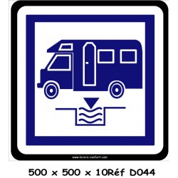 PANNEAU STATION DE VIDANGE - 500 X 500 X 10