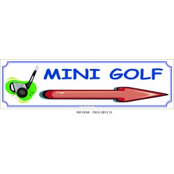 PANNEAU MINI GOLF DIRECTIONNEL - 700 X 200 X 10