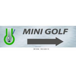 PANNEAU MINI GOLF DIRECTIONNEL - 700 X 200 X 10