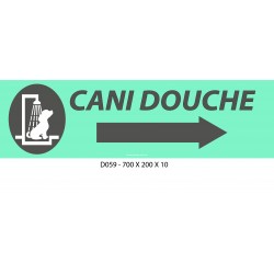 PANNEAU CANI DOUCHE DIRECTIONNEL - 700 X 200 X 10