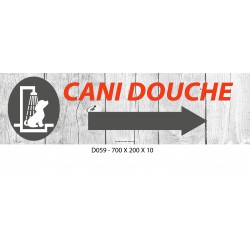 PANNEAU CANI DOUCHE DIRECTIONNEL - 700 X 200 X 10