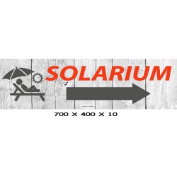 PANNEAU SOLARIUM DIRECTIONNEL - 700 X 200 X 10