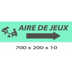 PANNEAU AIRE DE JEUX DIRECTIONNEL - 700 X 200 X 10