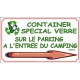 PANNEAU CONTAINERS VERRE DIRECTIONNEL  - 450 X 250 X 10