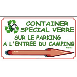 PANNEAU CONTAINERS VERRE DIRECTIONNEL  - 450 X 250 X 10