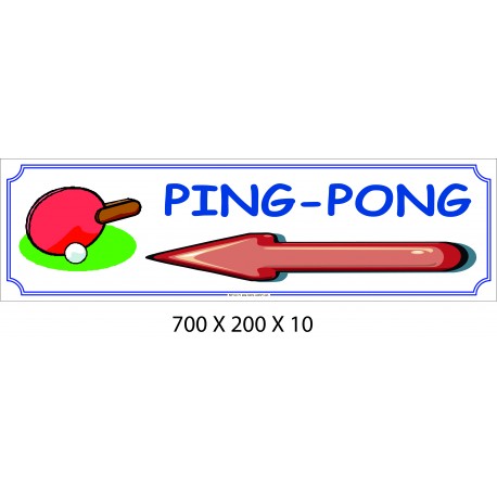 PANNEAU PING PONG DIRECTIONNEL - 700 X 200 X 10