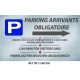 PANNEAU PARKING ARRIVANTS 4L DIRECTIONNEL  - 700 X 400 X 10
