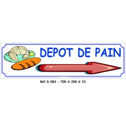PANNEAU DÉPÔT PAIN DIRECTIONNEL - 700 X 200 X 10