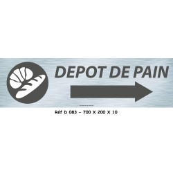 PANNEAU DÉPÔT PAIN DIRECTIONNEL - 700 X 200 X 10