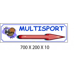 PANNEAU MULTISPORTS DIRECTIONNEL - 700 X 200 X 10