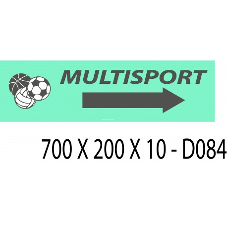 PANNEAU MULTISPORTS DIRECTIONNEL - 700 X 200 X 10