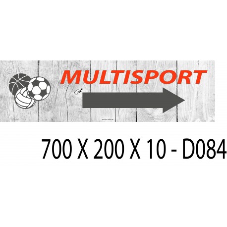 PANNEAU MULTISPORTS DIRECTIONNEL - 700 X 200 X 10