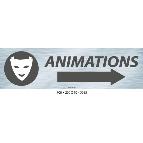 PANNEAU ANIMATIONS DIRECTION - 700 X 200 X 10